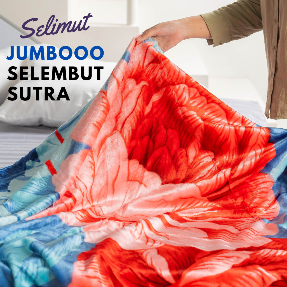 Rosanna - Selimut Tebal Bulu Halus Jumbo Super Soft 200x240 Motif