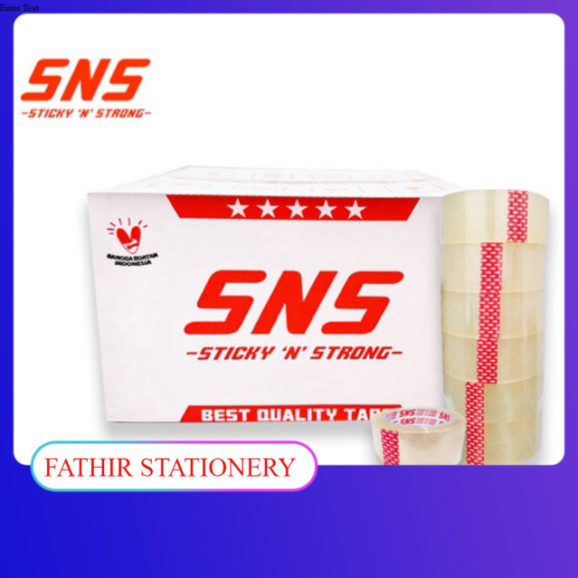 

[ 1 KARTON ] LAKBAN BENING 72 YARD x 45 MM SNS ISI 72 PCS