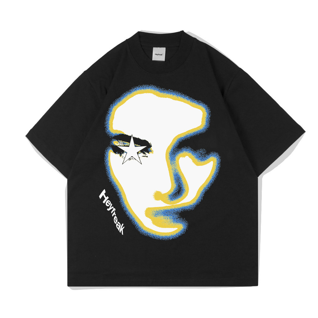 [Promo & Barang Ready] Heyfreak T-shirt Oversize Faces|pria dan wanita unisex | oversized  |Ada sidi