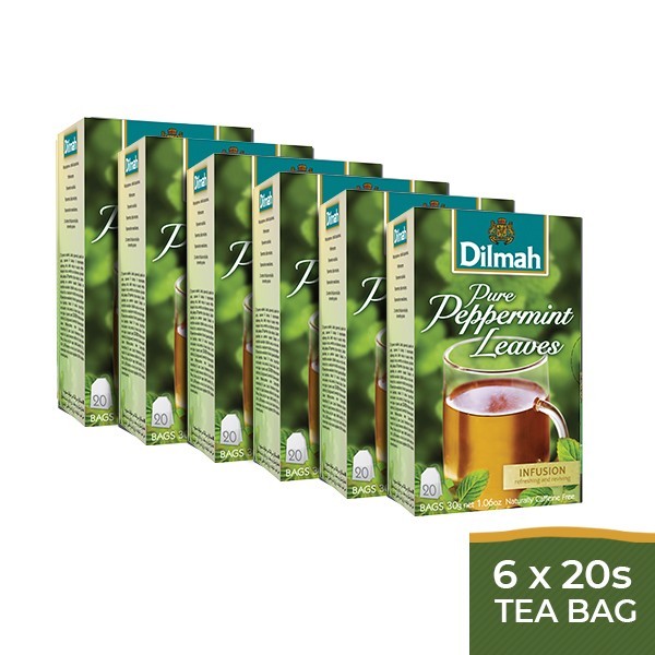 

Dilmah Pure Peppermint Leaves Tea 20s Tag Tbag - Teh Celup