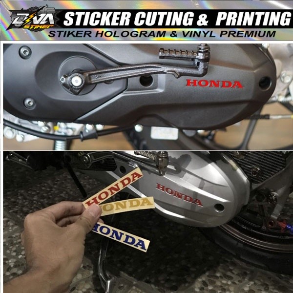 Stiker Motor Viral CVT Logo HONDA Rainbow Menyala Saat kena Cahaya terbaru & Termurah 2021