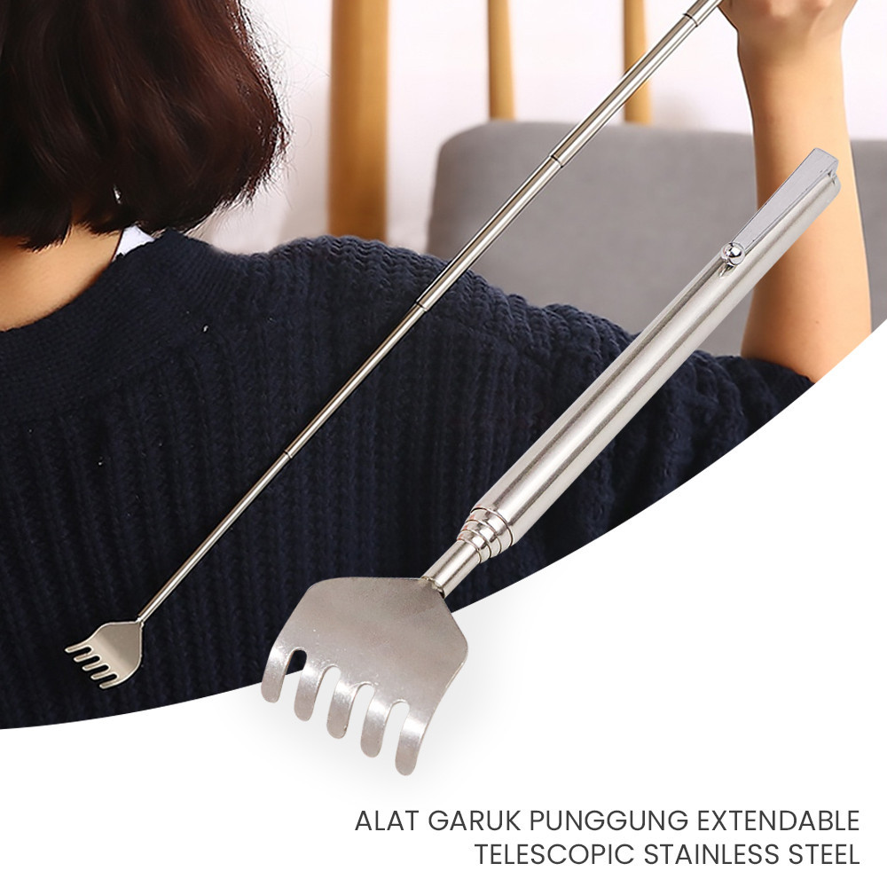 

- Alat Garuk Punggung Extendable Telescopic Stainless Steel - LJ-158 -