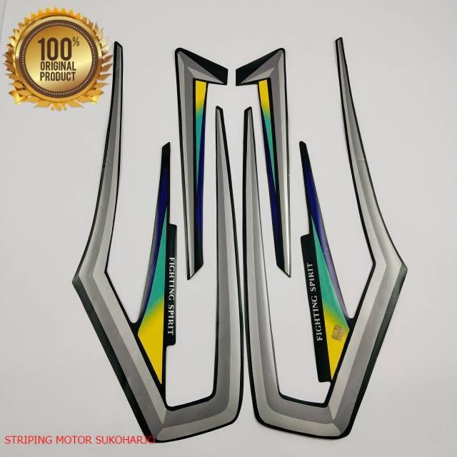 (ORI) striping sticker yamaha rx king 2001 KUNING  kualitas original