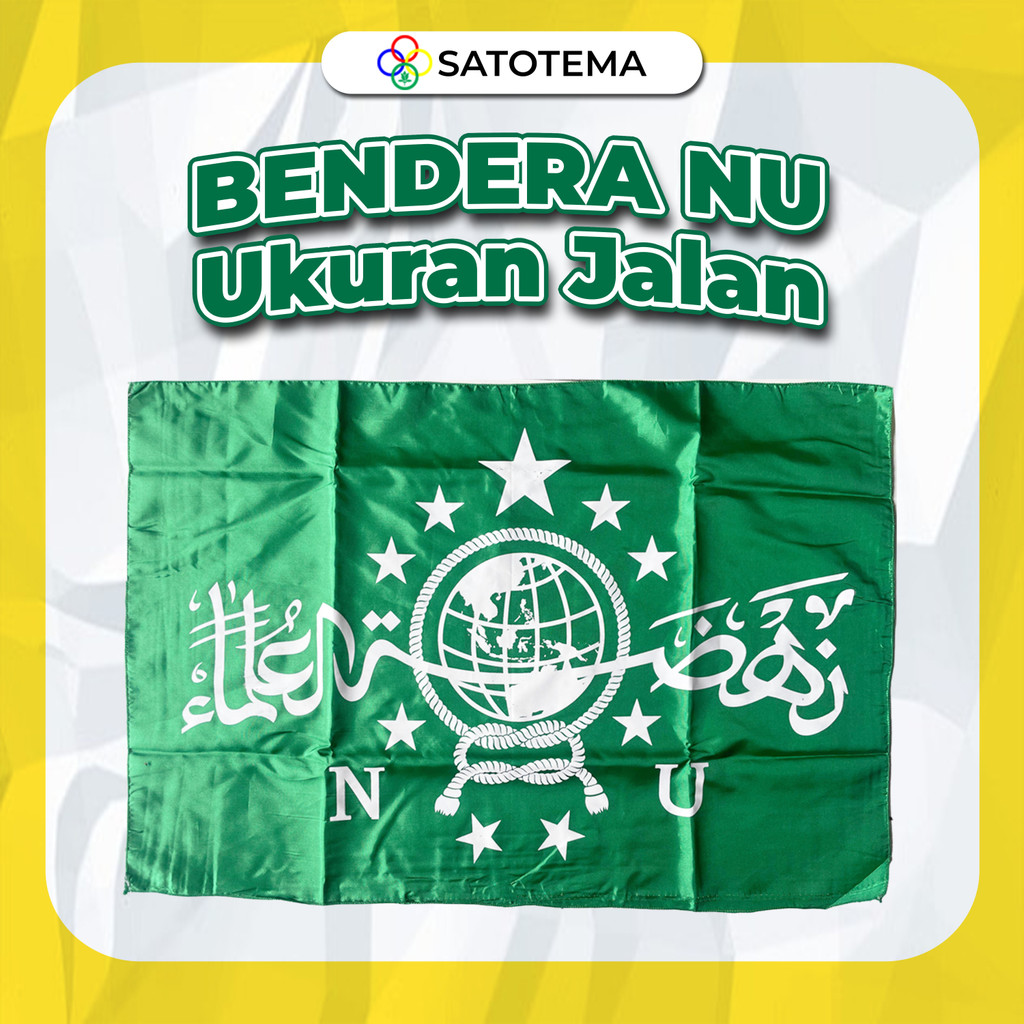 Bendera NU 60x90 / Bendera Jalan NU / Bender NU Kecil