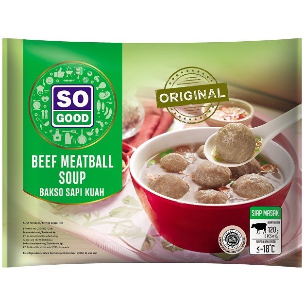 

GWP - BAKSO SAPI KUAH ORIGINAL SO GOOD 100GR BASO BEEF MEATBALL SOUP HALAL