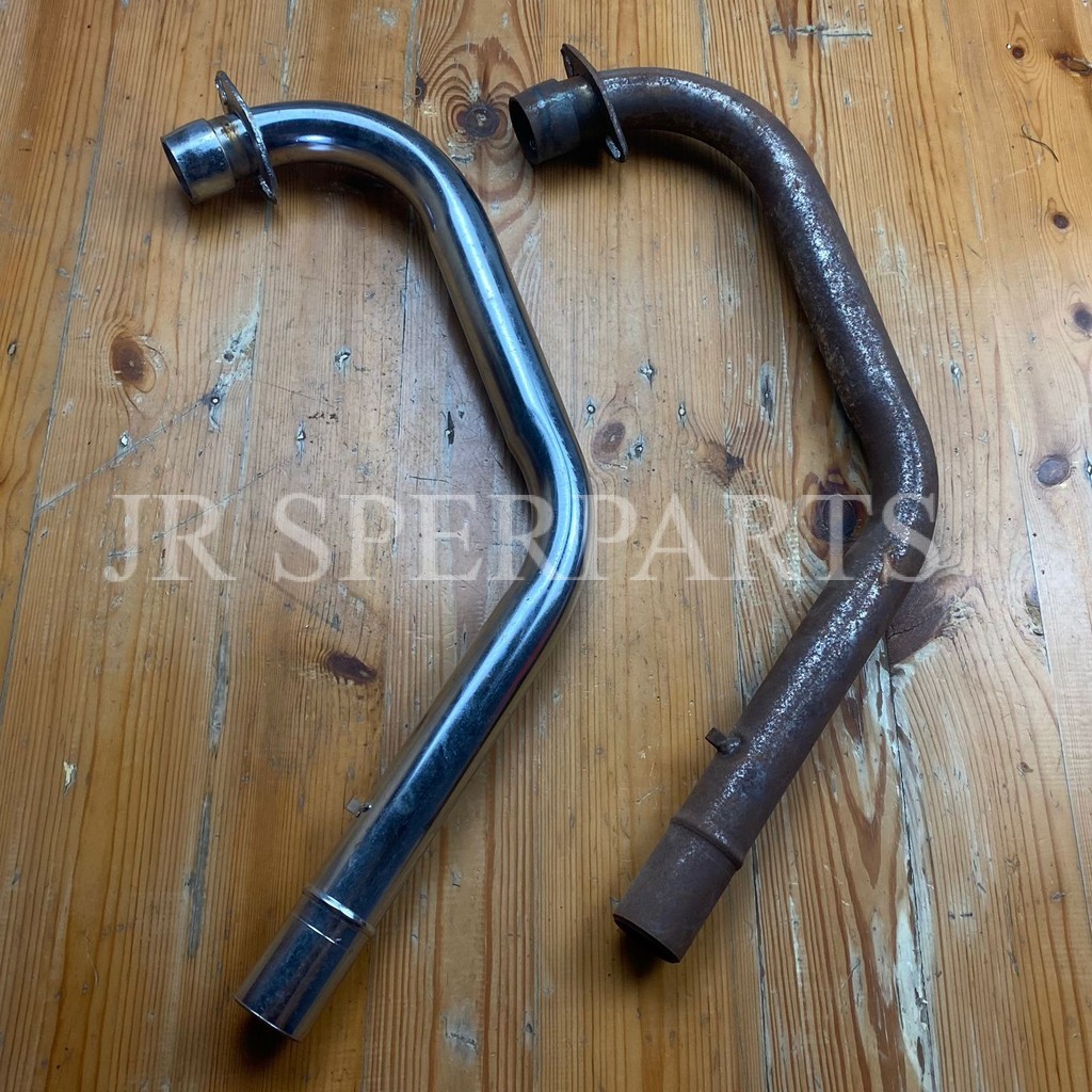 leher knalpot tiger original mentah crom