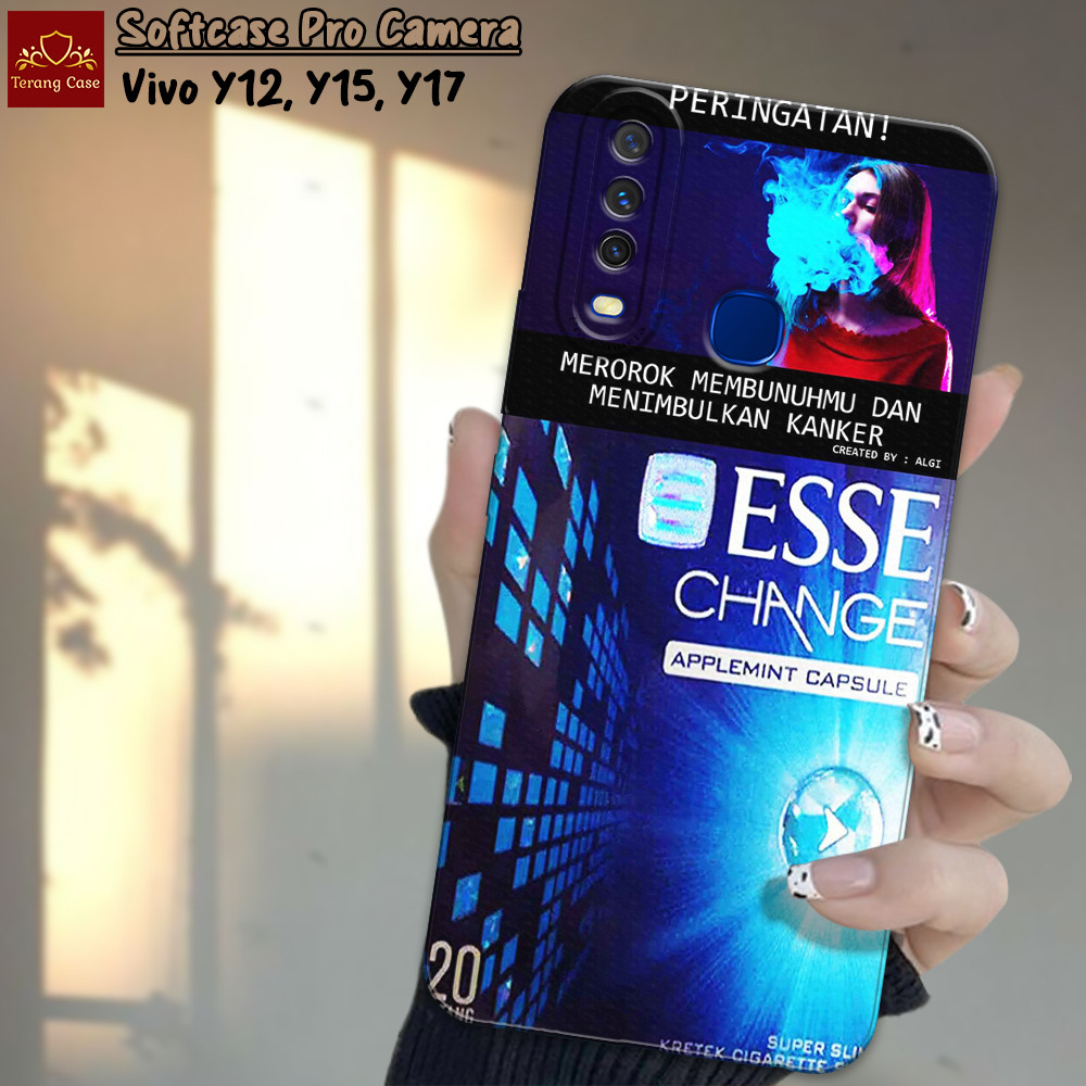 Softcase Casing Silikon VIVO Y12 / Y15 / Y17 Cassing Pro Camera Fashion Rokok Keren Series Terbaru -
