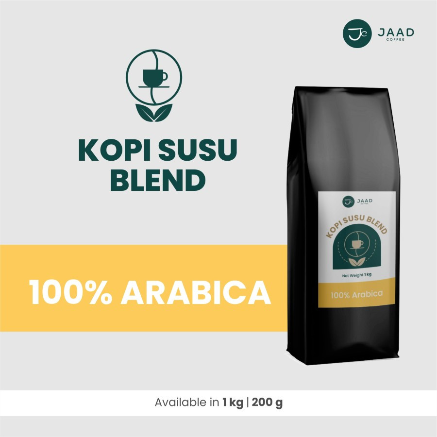 

100% Arabica for Blend 1kg - Kopi Susu Blend byJaad Coffee