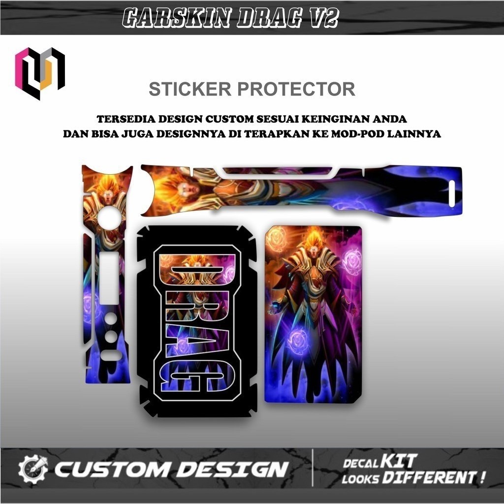 

SKIN Sticker Garskin Drag V2 Bisa Req Motif