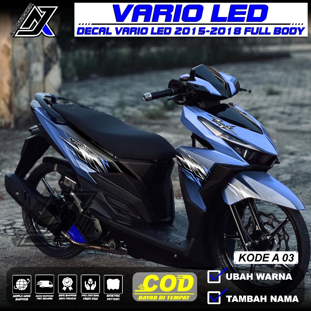 Decal Vario 150 Old Full Body - Sticker Vario Led Old 125 150 Fullbody Desain Grafis  - Striping Var