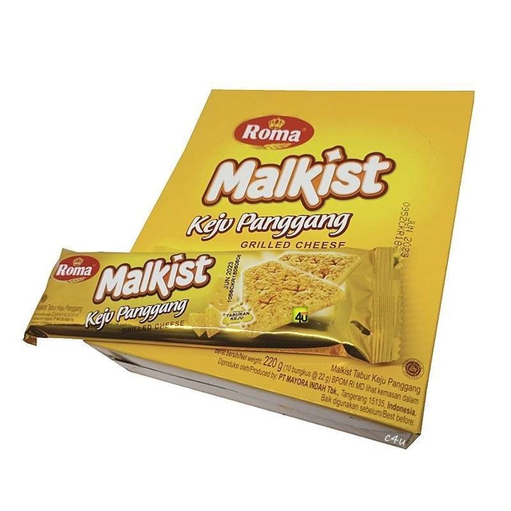 

ROMA malkist KEJU PANGGANG [22 gr x 10 pcs] 1 box KEJU PANGGANG
