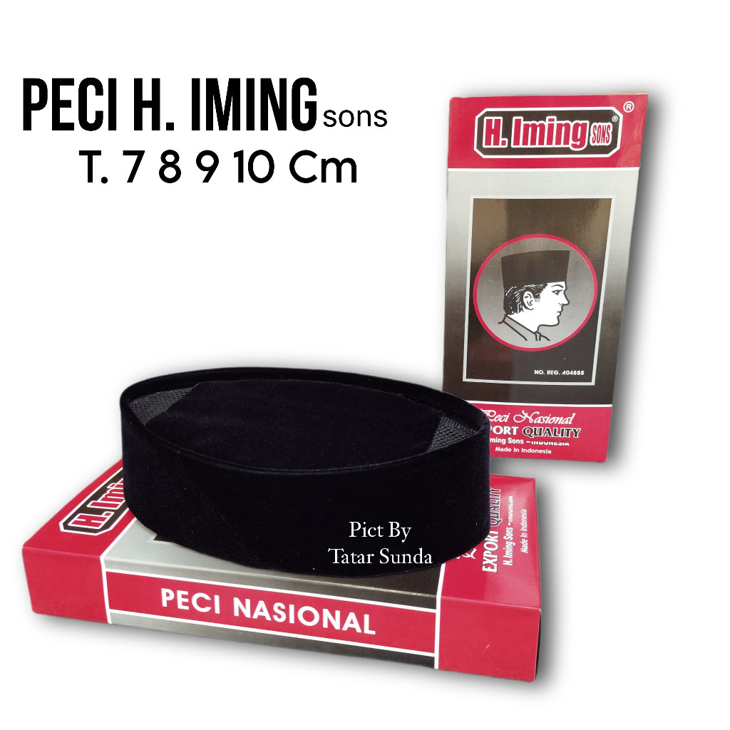 H Iming Sons Peci Kopiah H Iming Terbaru Tinggi 7 8 9 10 Cm Ukuran Anak Dan Dewasa By Hj Lilis Colle
