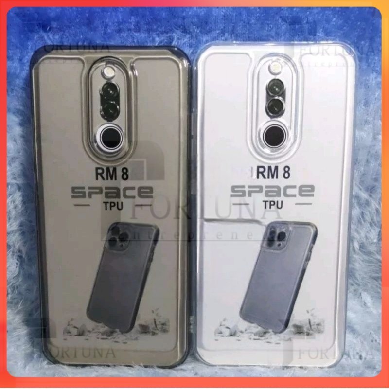 casing Case Softcase Casing Xiaomi Redmi 8/8A Silikon Casing Bening Transparan TPU SPACE Pelindung B