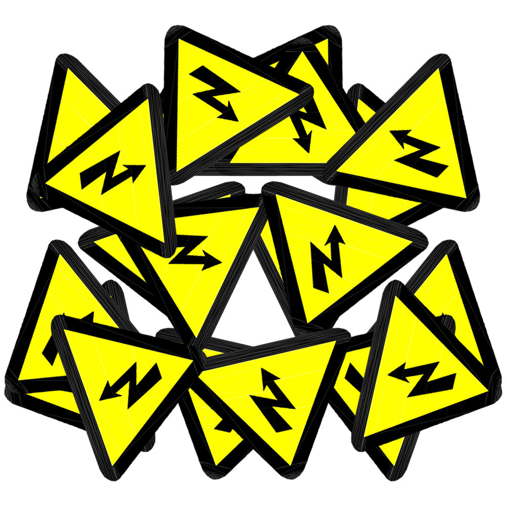 

25 Pcs Logo Labels Impresora De Electrical Labels High Pressure Fence Sign Voltage Caution Warning Car Label Sign Labels