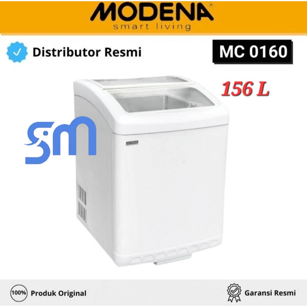 Chest Freezer Box Modena MC-0160 W 156 L MC0160W Sliding door Conserva