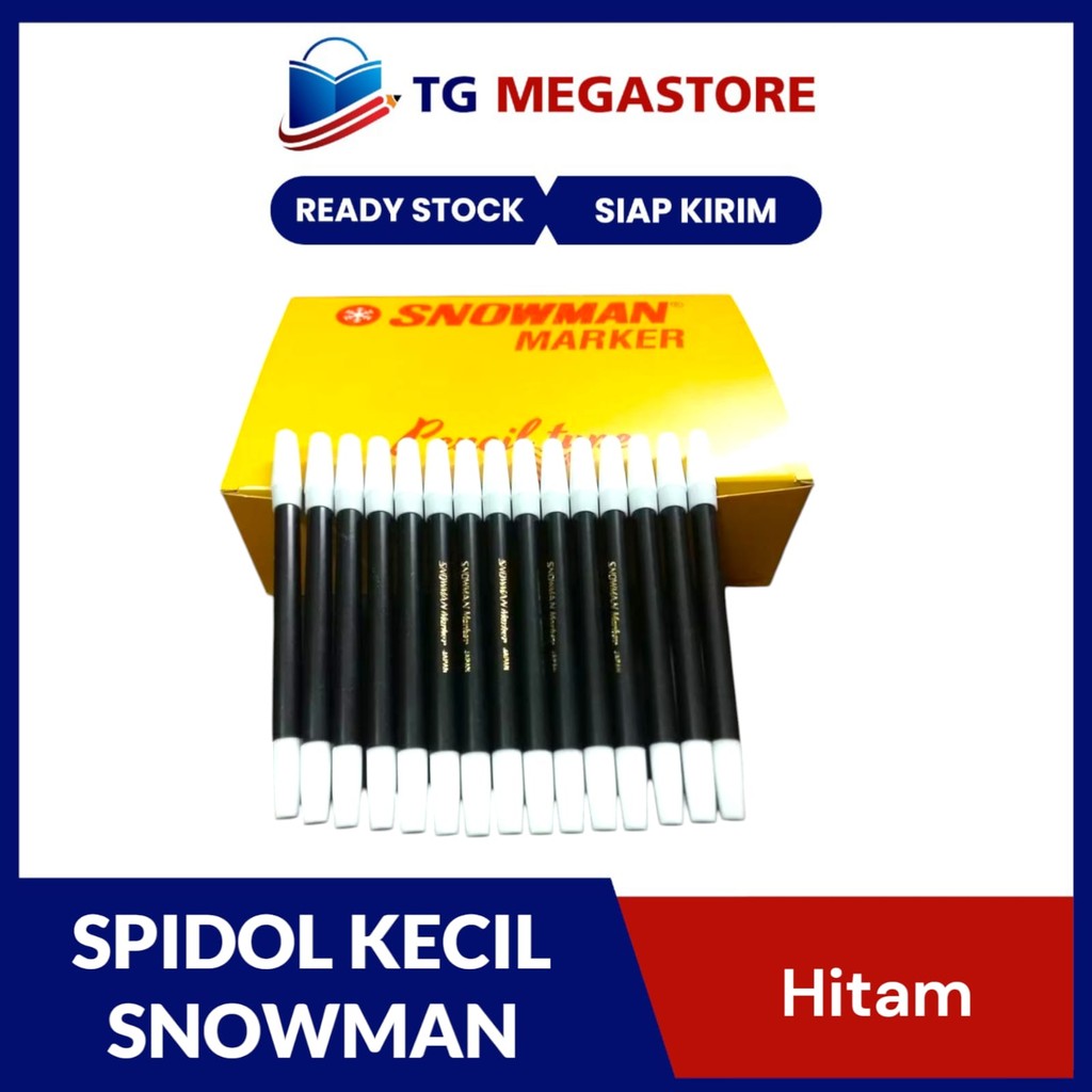 

Spidol Snowman Kecil Hitam