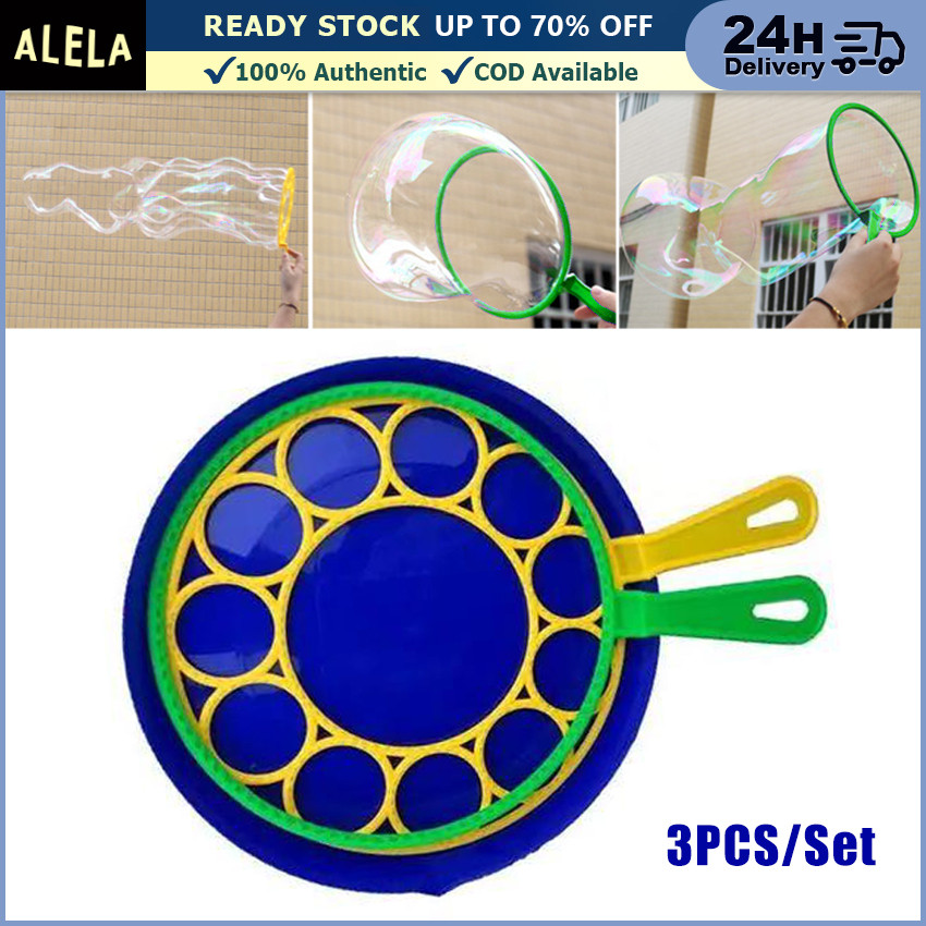 Bubble Stick Toys Besar Jumbo Cincin Stik Tangkai Panjang Kincir Kipas Angin Mainan Anak Gelembung S