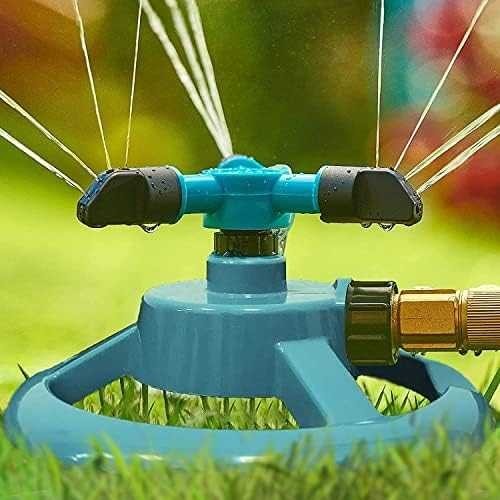 Penyiram Tanaman Sprinkler Taman Kran Penyemprot Rumput Otomatis Putar 360 Derajat 3 Sprinkler Spray