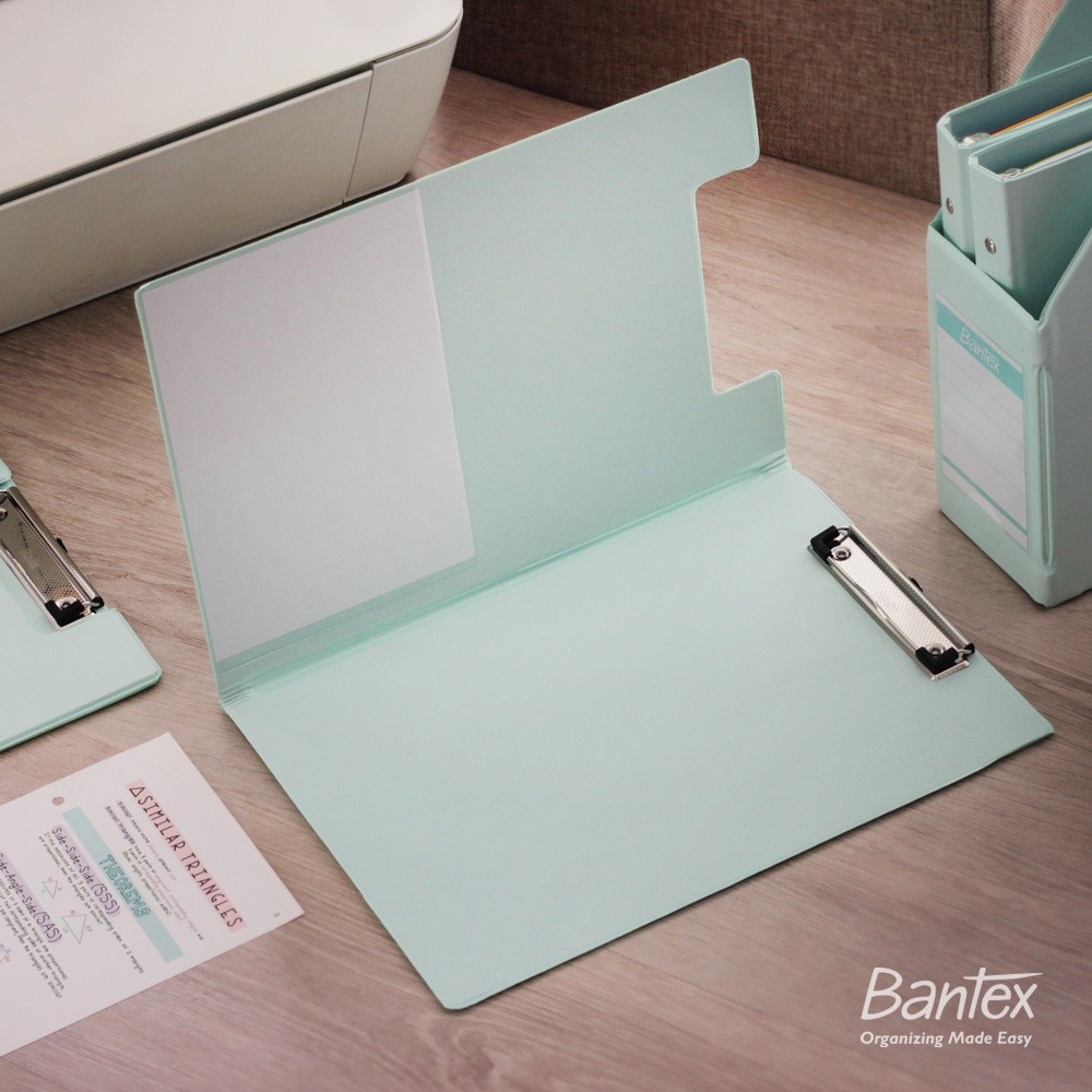 

PROMO HARI INI Bantex Clipboard with Cover / Clipfolder / Papan Jalan / Papan Ujian A4 F4 Folio Cool Aqua 4211 4240