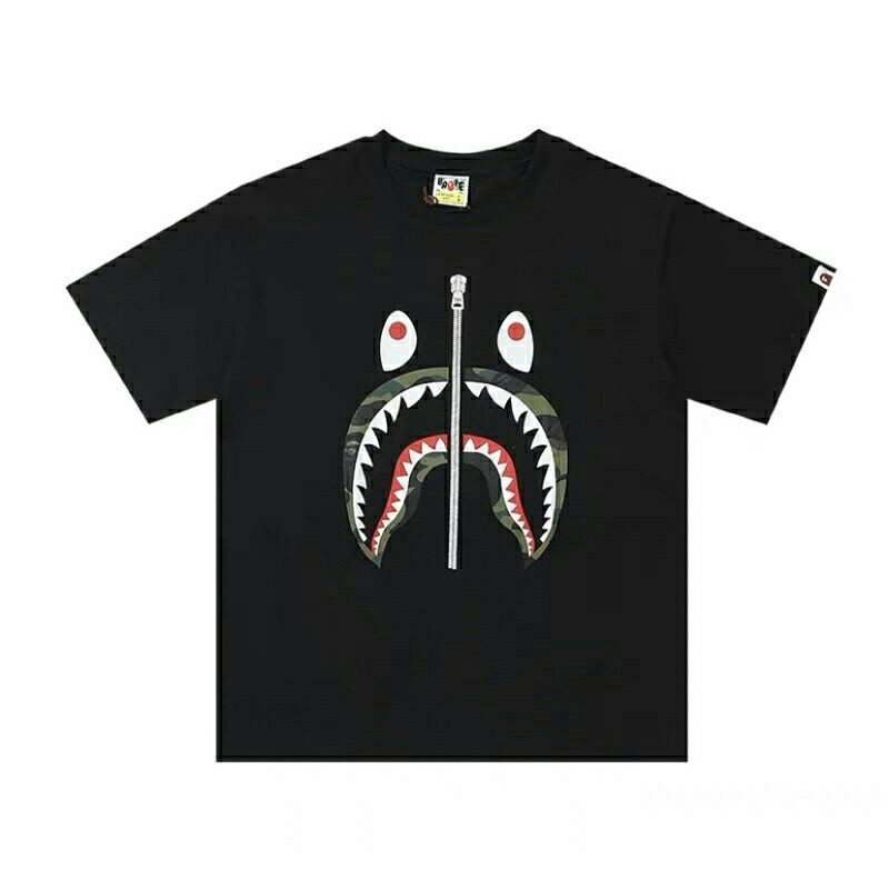 Aape Bape A bathing ape Shark T-shirt tshirt tee Kemeja Baju Lelaki Japan Tokyo Baju Lelaki Men Man 