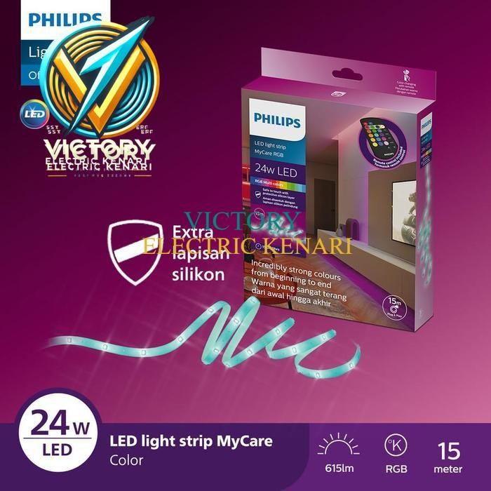 PHILIPS LED Strip Light Strip MYCARE RGB 15M 15 Meter w/ REMOTE