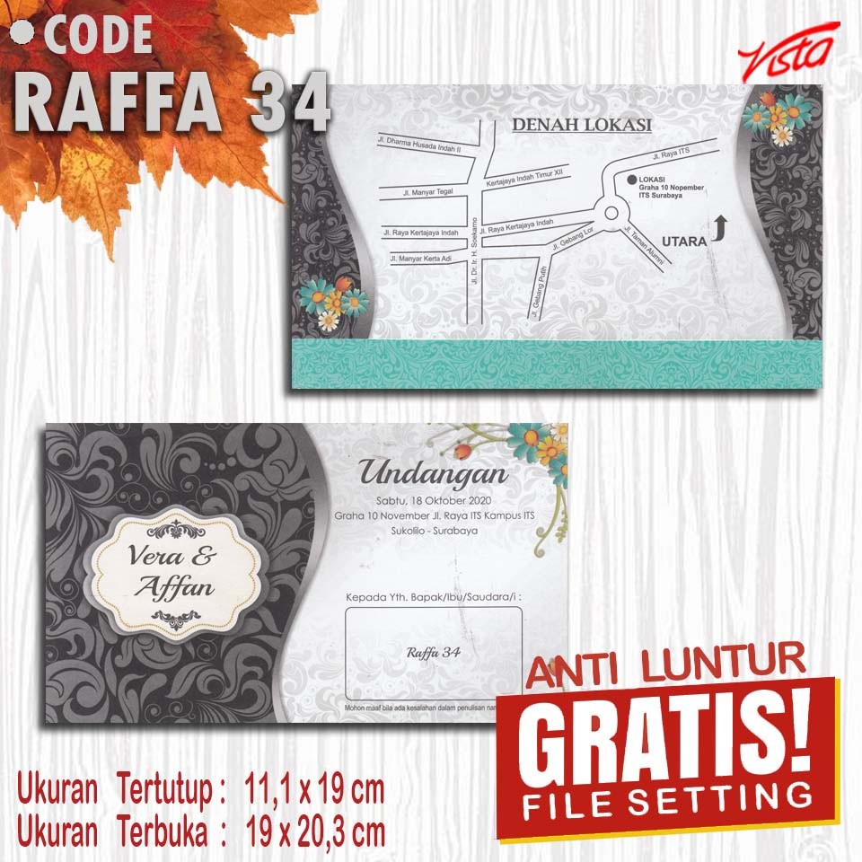 Undangan Nikah raffa 34    jombang Elegan Wedding