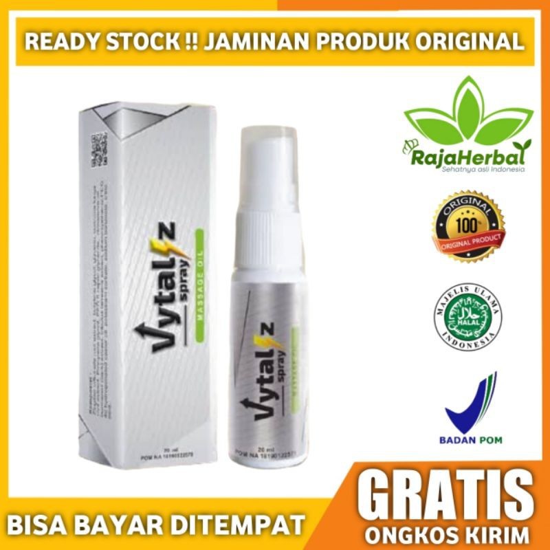 Original 100% VYTALIZ SPRAY ASLI ORIGINAL HERBAL SEMPROT PRIA TAHAN LAMA - OBAT KUAT