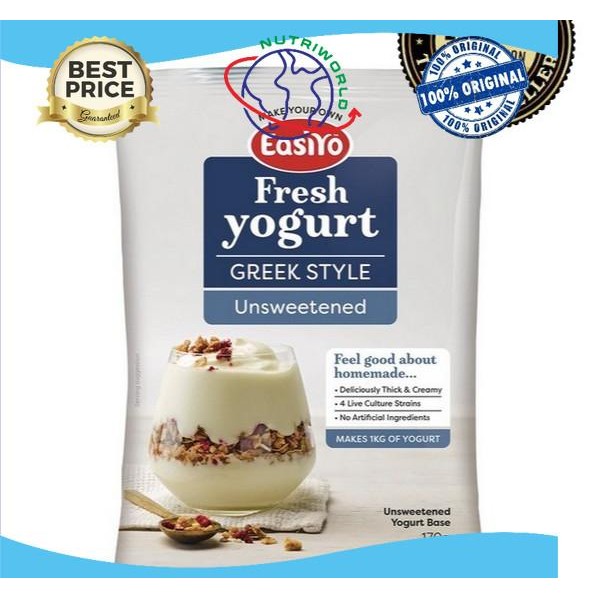 

Easiyo Greek Style Unsweetened Yoghurt