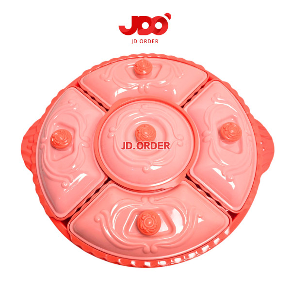 Basi Prasmanan Plastik Bulat Besar LAROSA Golden Ring Kithenware