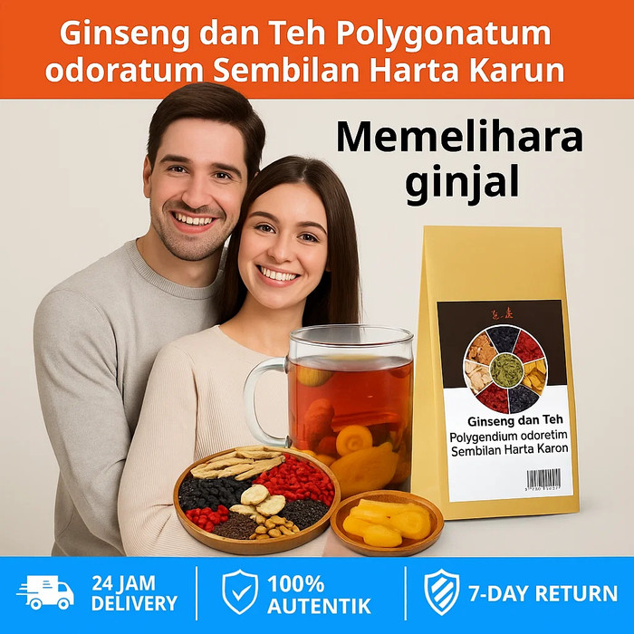 

✨Kirim Dalam 24 Jam/COD✨Teh Ginseng Nine Treasures, Teh Pemelihara Ginjal Polygonatum, Teh Kesehatan Qi/Teh Sari Sembilan Harta Karun/Teh Kombinasi Wolfberry Pemelihara Hati Ginseng