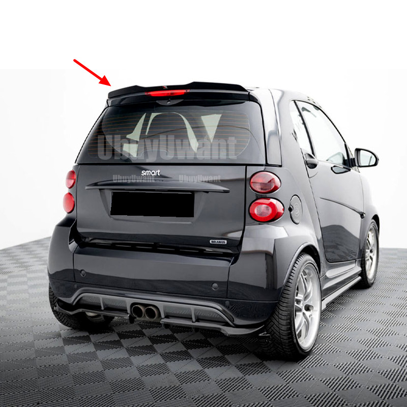 For Mercedes Smart fortwo 453 451 Spoiler ABS Material Car Rear Wing Rear Roof Spoiler For Benz Smar