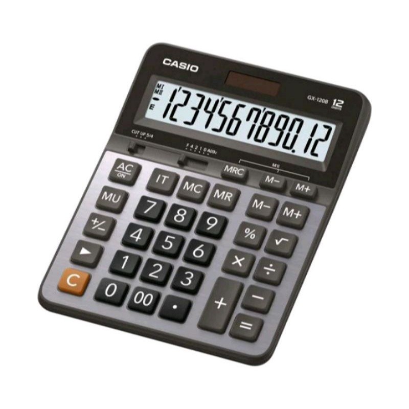 

Casio GX 120 B - Calculator Desktop Kalkulator Meja Kantor GX-120B