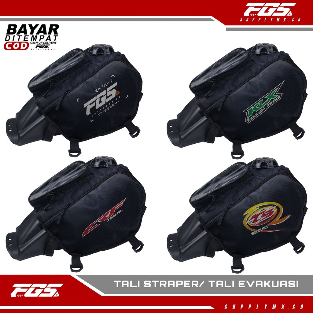 AXANSHOP TAS TANGKI MOTOR TRAIL UNIVERSAL KLX CRF WR TS 125 BAG CROSS