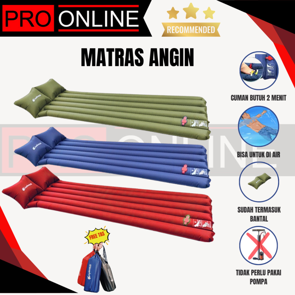 Matras Angin/Matras Air/Matras Camping/Matras travel/Matras Tidur/Matrtas Otomatis/Matras Outdoor