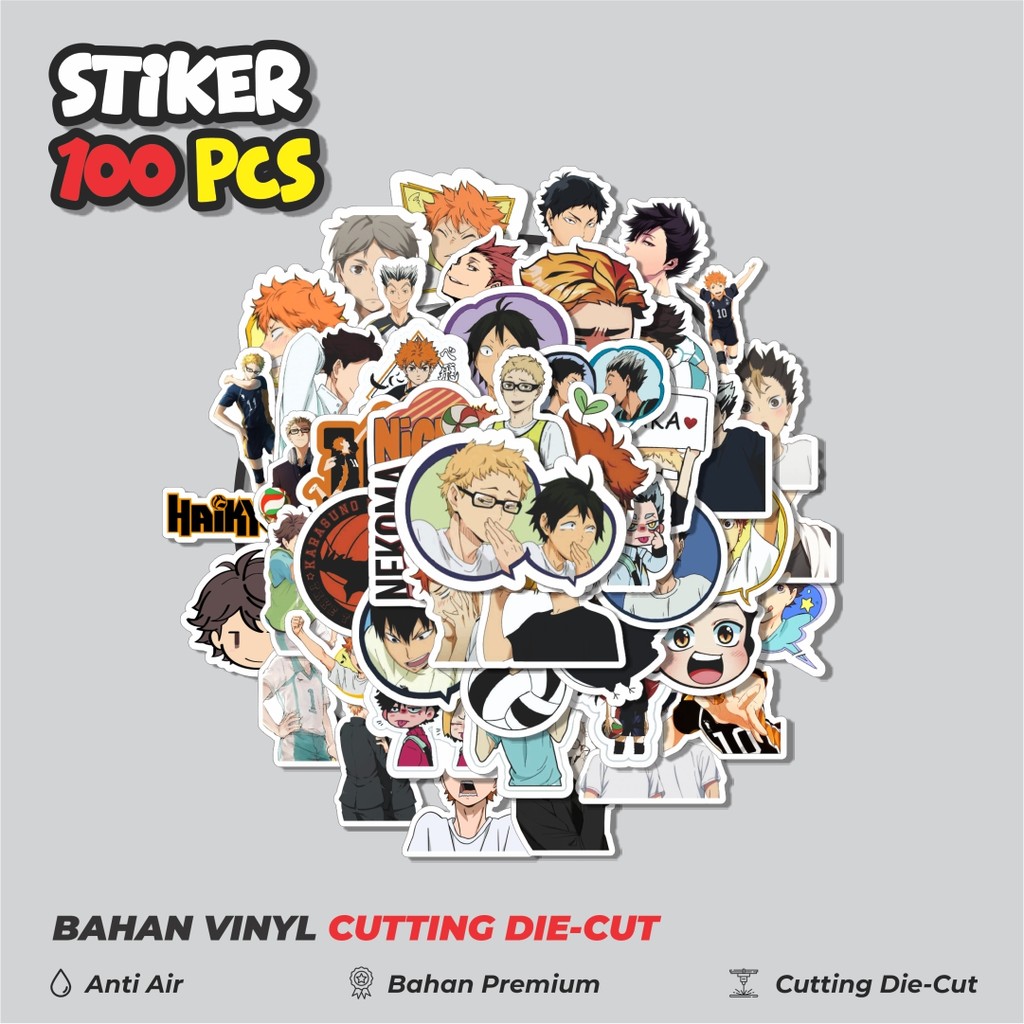 

Terbaru! 50 pcs Stiker Anime Haikyuu Dekorasi Lucu Kreatif untuk Notebook, Skateboard, HP