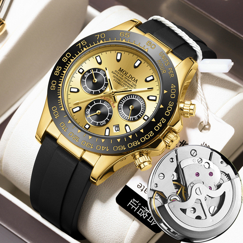 

Jam Tangan Mekanik Palsu Skeleton Daytona Jindiyu Wenle Jam Tangan Pria Kalender Tahan Air