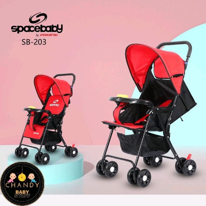 Hot Produk STROLLER BABY SPACE BABY SB 203 Bayi Roda - MERAH Terbaik dan Terlaris