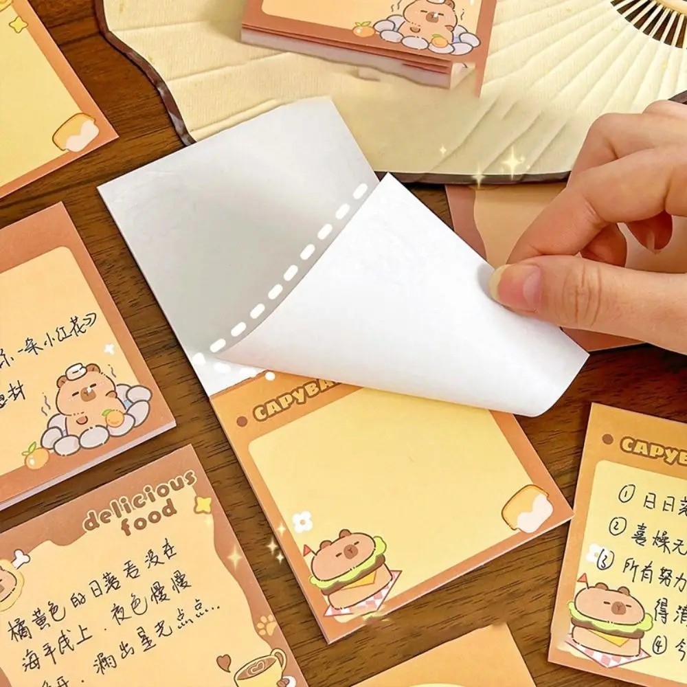 

[Kapibala Sticky Notes Capybara Dapat Merobek Catatan Sticky Paper Pesan Kantor Kertas Kreatif Akun Tangan Kreatif Bahan Perlengkapan Kantor Sekolah