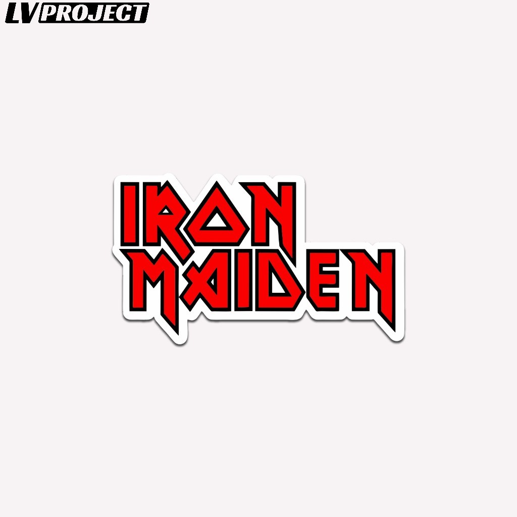 

Sticker Band Rock Metal Iron Maiden Vinyl Glossy Print Cut Waterproof Stiker Gitar Aesthetic