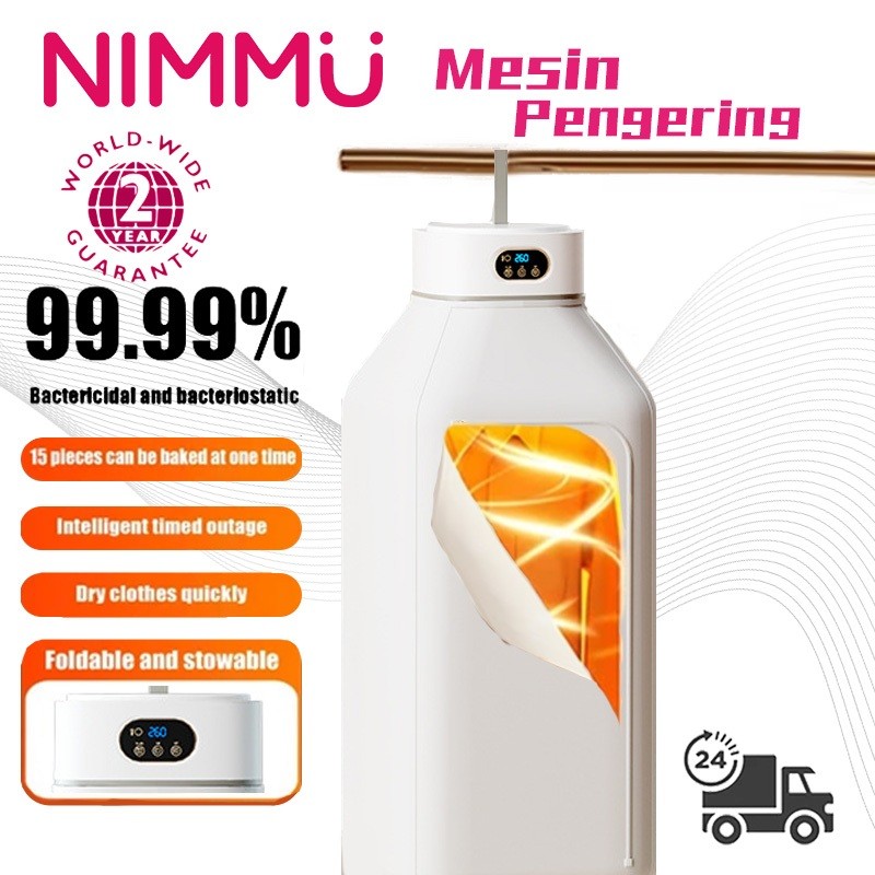 Mesin Pengering Pakaian Portable Pemanas Pengering Pakaian Lipat Listrik Pengering Otomatis Untuk Pa