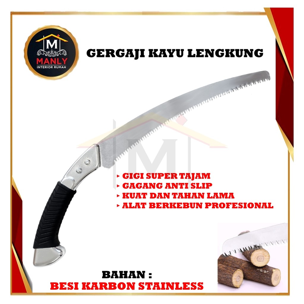 Gergaji Tangan Manual Alat Potong Pohon Gergaji Ranting Kayu Gergaji Super Tajam Kualitas Terjamin