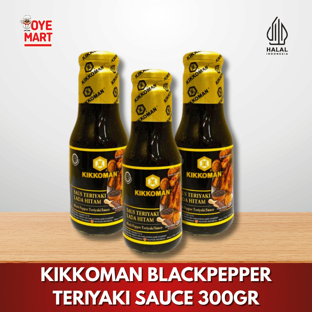 

KIKKOMAN SAUS TERIYAKI LADA HITAM 300GR