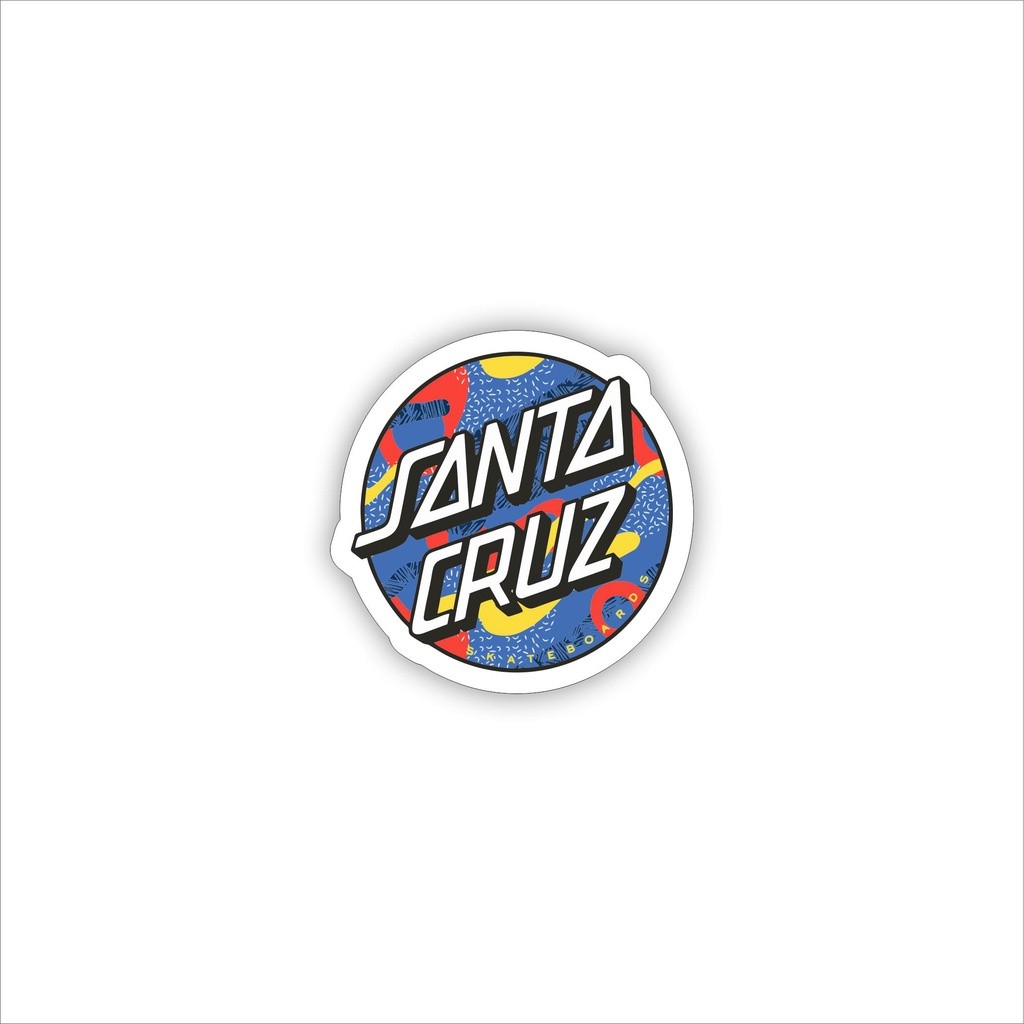 

Stiker Brand SANTACRUZZ Bulat Brand Distro Stiker GRAFTAC MANTEBBBBB