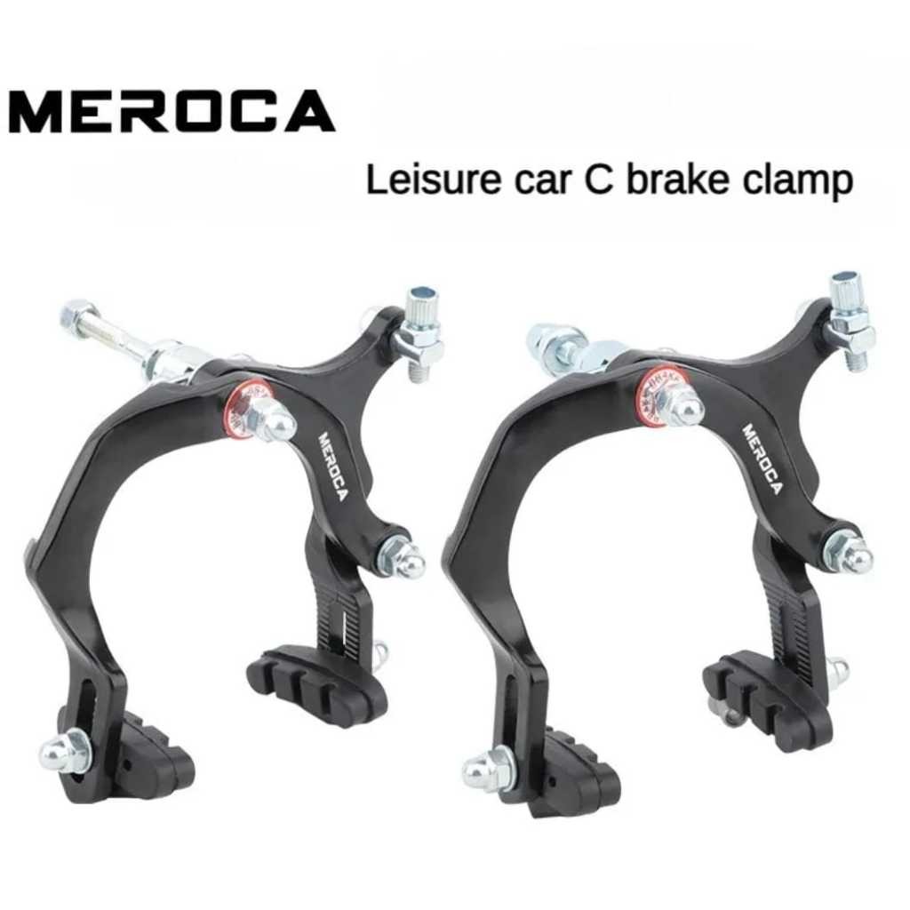 Meroca Rem U Brake C Long Arm Kaliper Side Pull Sepeda BMX MTB Belakang Depan Universal Cycling