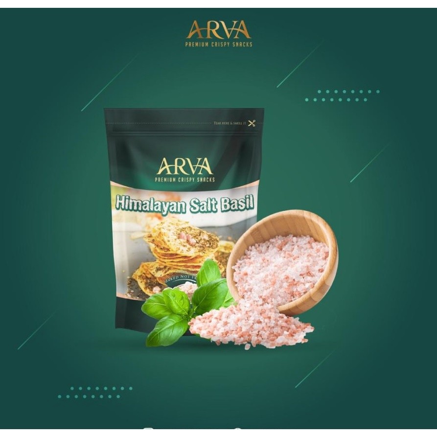 

Arva Keripik Tempeh Himalayan Salt Basil 100Gr