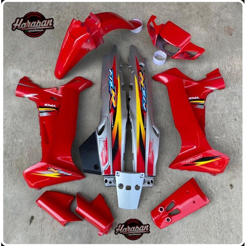 Cover Body Halus FIZ R FIZ R Full Set Merah Silver Limited Edition Bagus