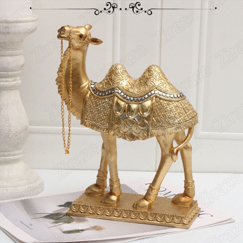 Ornamen Unta Gurun Untuk Dekorasi Teras Ruang Tamu Rumah / Hiasan Unta Emas / Miniatur Unta Dekorasi
