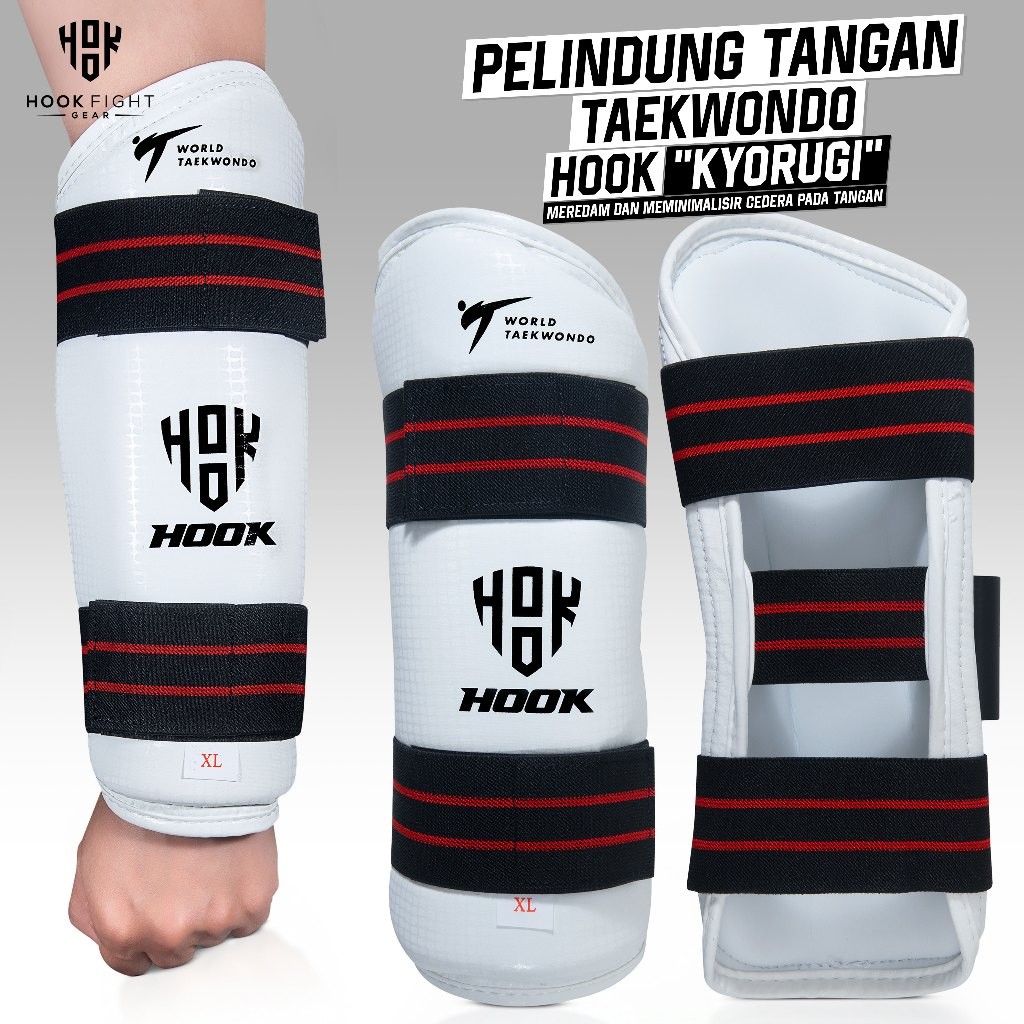 Pelindung Tangan Arm Guard Taekwondo Hook Kyorugi Pelindung Tangan Taekwondo Hook Arm Protector Taek