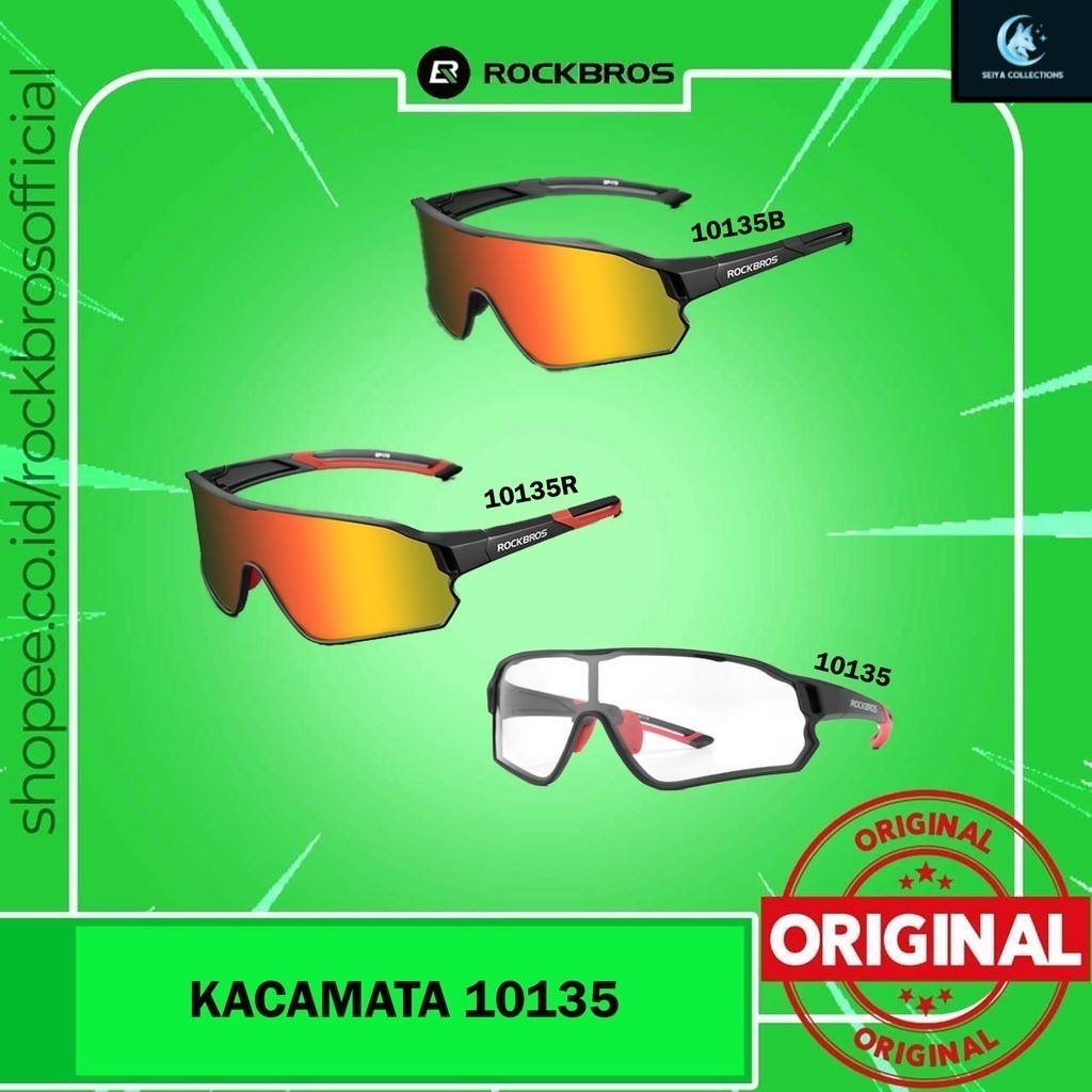 Kacamata Sepeda Gowes ROCKBROS 10135 Original Photocromic Full Frame