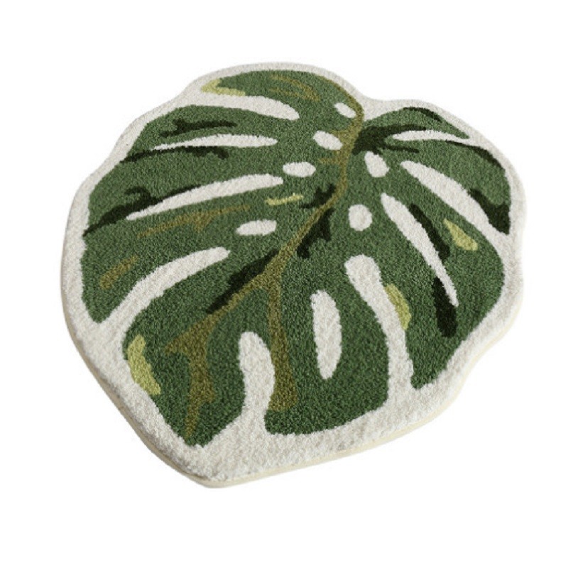 

VIKAMA 1PC INS Cute Cartoon Shaped Bread Imitation Cashmere Carpet Living Room Bedroom Decoration Thickened Non-Slip Bed Rug